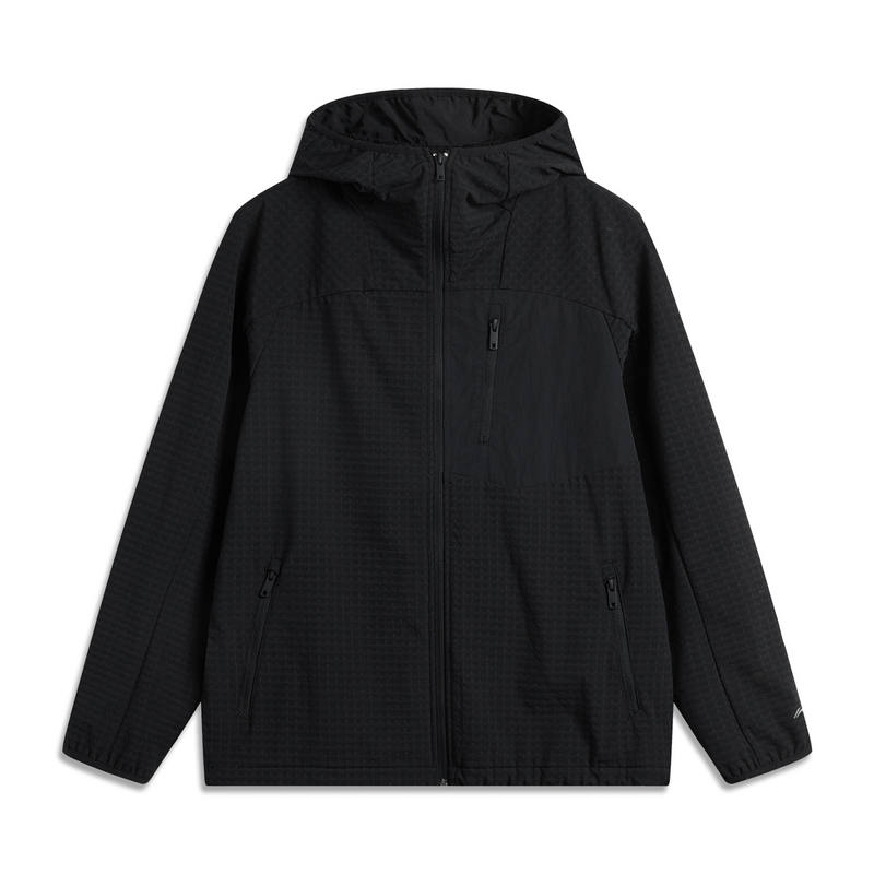 Li-Ning Li Ning CF Tracing Waterproof And Windproof To Keep Warm Windbreaker Jacket Unisex Black