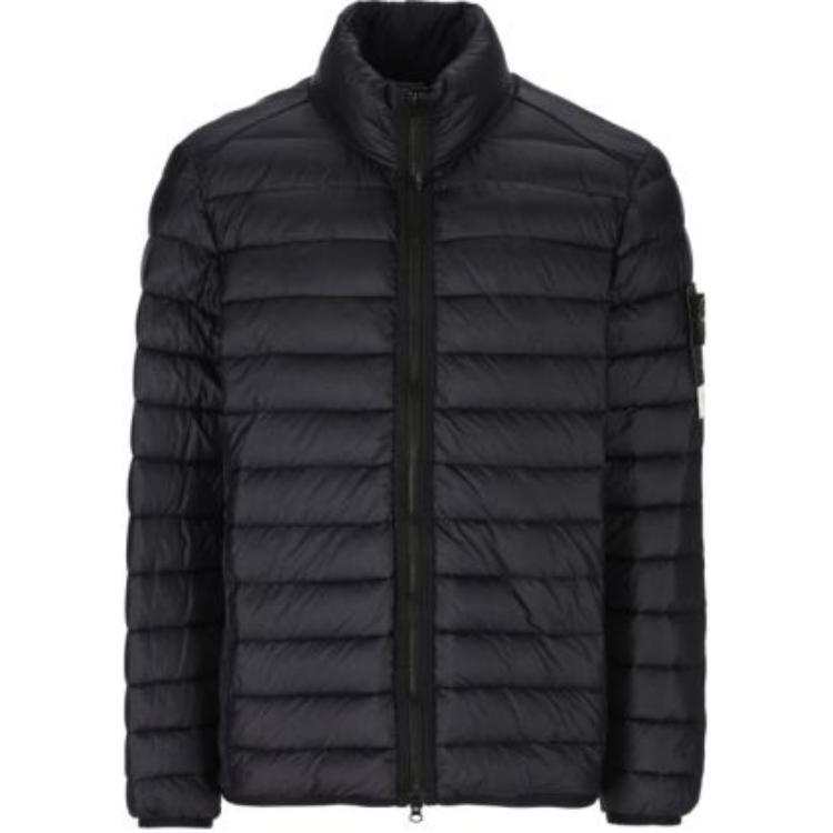 STONE ISLAND STONE ISLAND Logo Patch Zip-Up Jacket