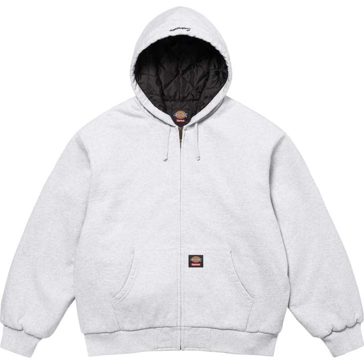 Supreme Supreme Dickies Quilted Lined Zip Up Hooded Sweatshirt