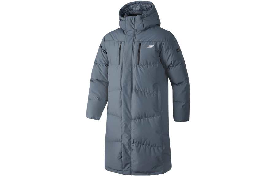 Skechers Skechers Down Jacket Men's Shadow Gray