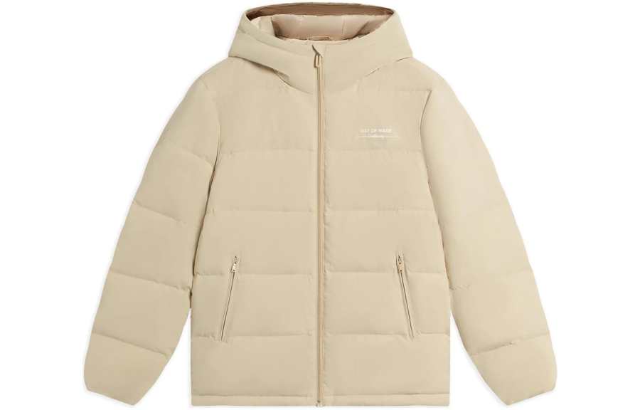 Li-Ning Li Ning Down Jackets Men's Ecru Hooded Thickened Other