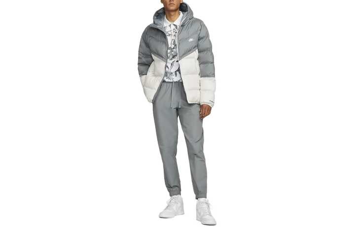 Nike Nike Jackets Men's Gray Hooded Thickened Other