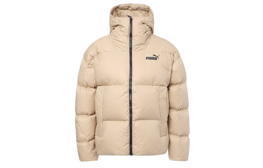 PUMA PUMA Down Jackets Men's Khaki Hooded Moderate