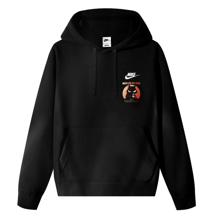Nike Nike Sportswear Club CNY Meifiyou Run Chinese Style Cartoon Pattern Fleece Lined Versatile Hooded Long Sleeved