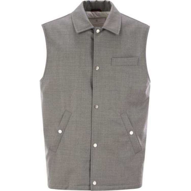 Brunello Cucinelli Padded Button Up Gilet