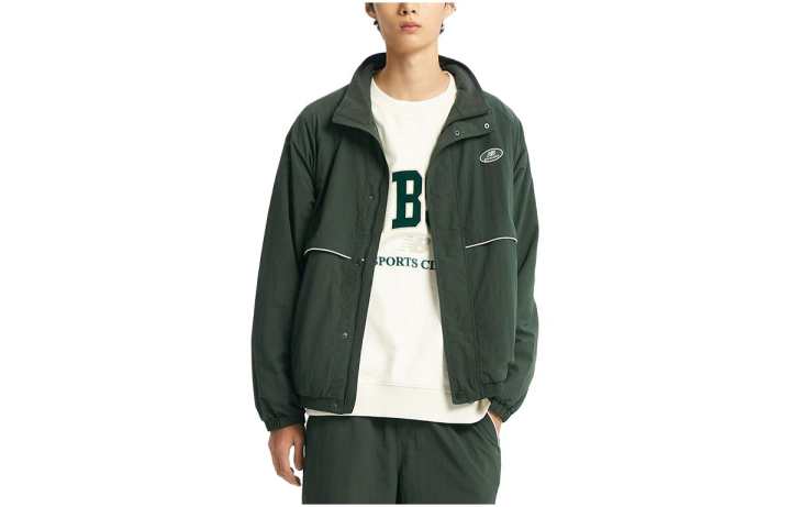 New Balance New Balance Jackets Men's Green Stand Collar Moderate Other