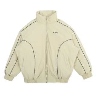 Nerdy Down Jackets Unisex Light Umber Stand Collar Thickened Down Jacket