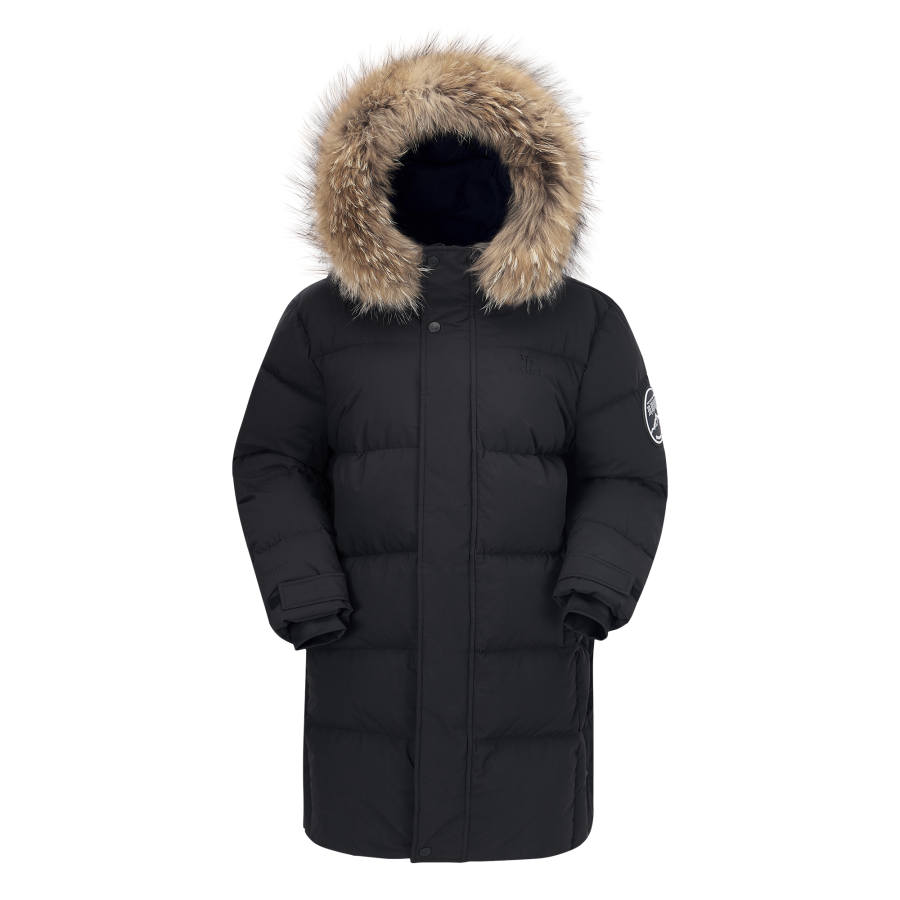 CAMEL CAMEL Warm Fleece Collection Down Jacket Unisex Phantom Black