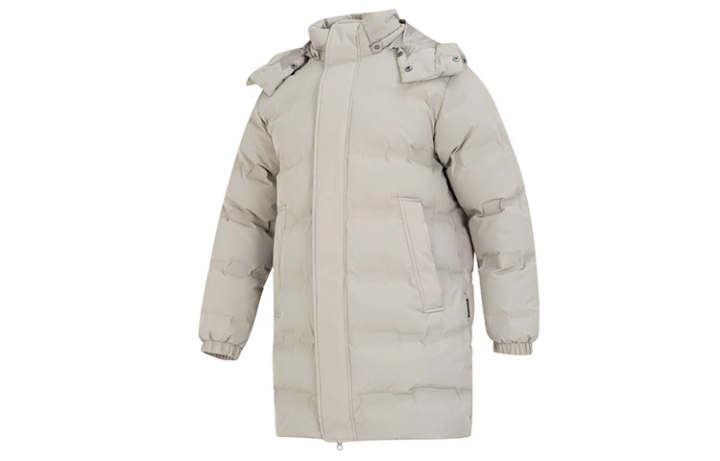 New Balance New Balance Down Jackets Unisex Light Gray Hooded Thickened Other