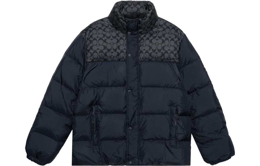COACH COACH FW22 Down Jacket Men's Navy Blue