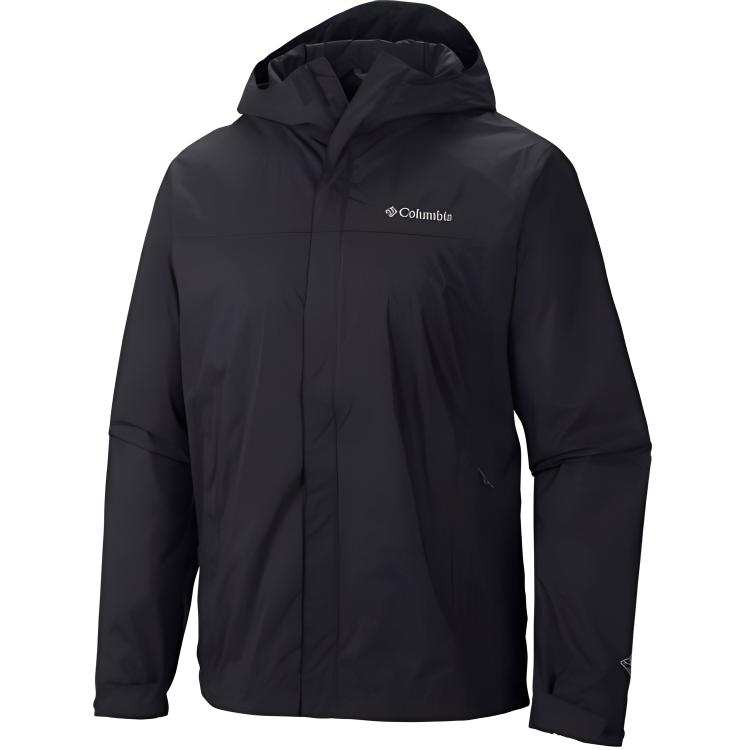 Columbia CABOT TRAIL Hiking Waterproof And Windproof Windbreaker Jacket Unisex Black