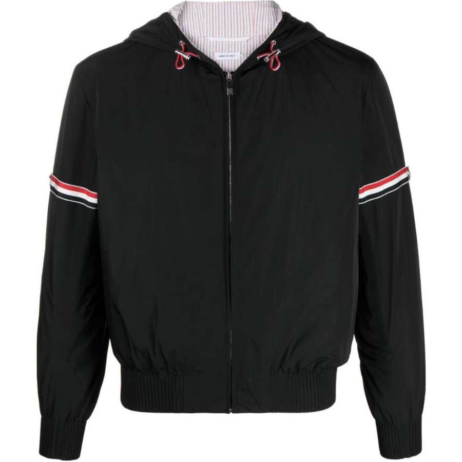 THOM BROWNE THOM BROWNE Stripe Detailed Zip Up Jacket