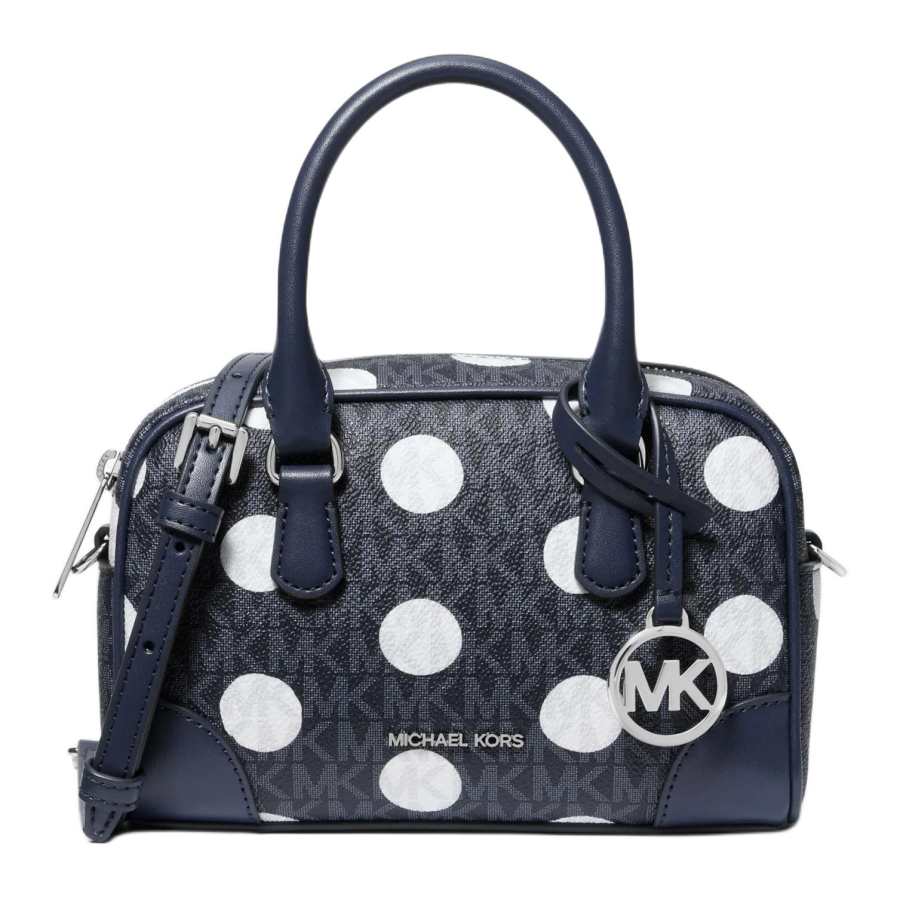 MICHAEL KORS Artificial Leather Shoulder Bag, Crossbody Bag, Handbag Extra Small Women's Marine Blue & White