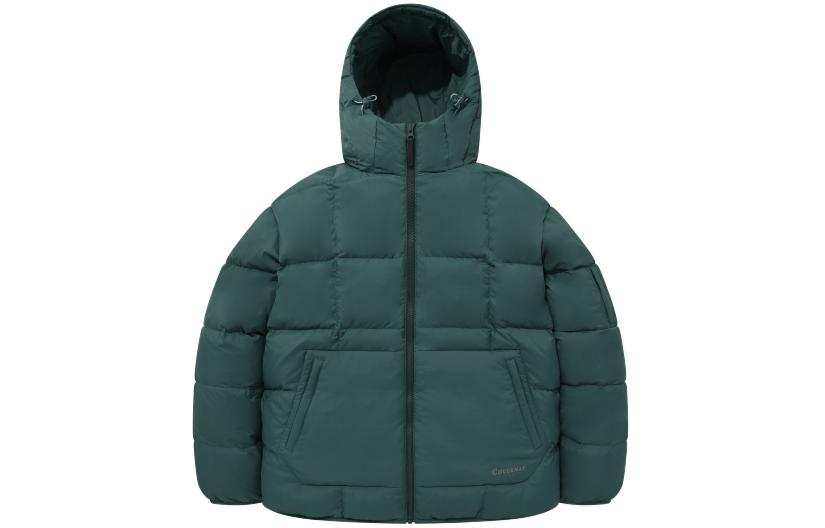 COVERNAT Down Jackets Unisex Green Hooded Moderate Down Jacket