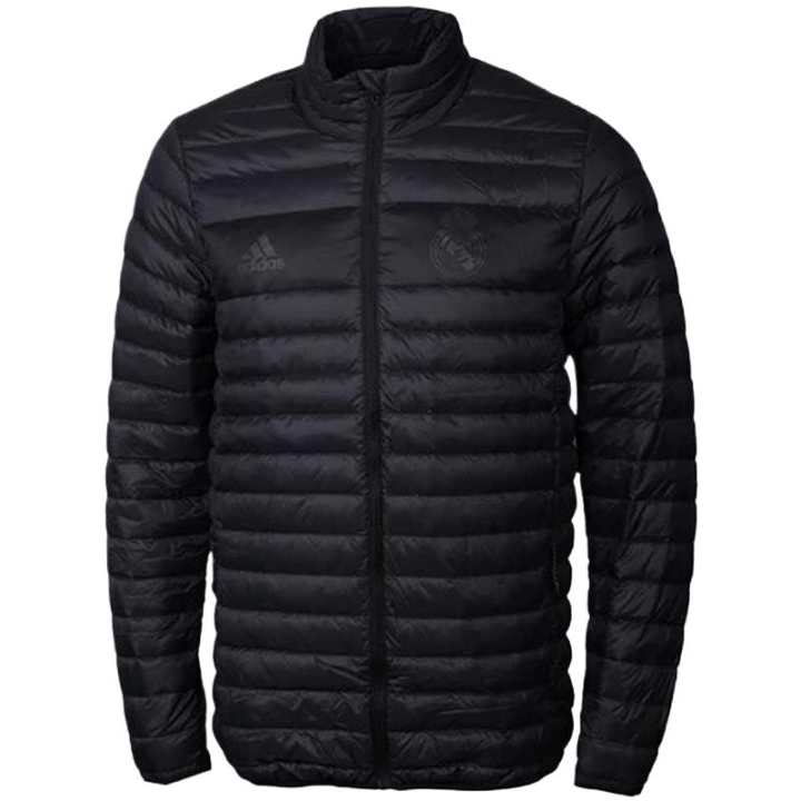 Adidas Adidas Down Jackets Men's Black Stand Collar Moderate