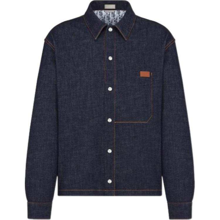 DIOR DIOR Logo Patch Buttoned Denim Jacket
