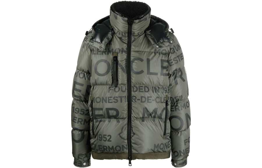 Moncler Moncler logo-print padded jacket