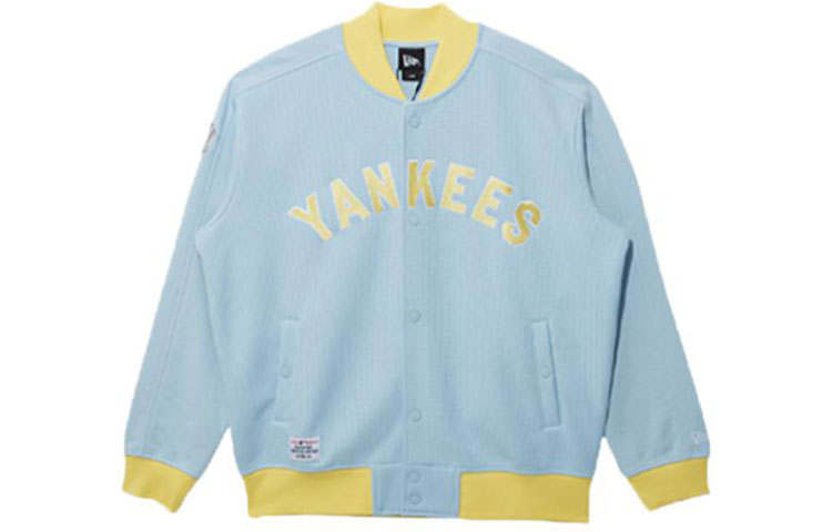 New Era Baseball Jacket Unisex Light Blue