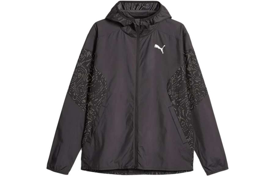 PUMA Jackets Men's Black Hooded Moderate Other