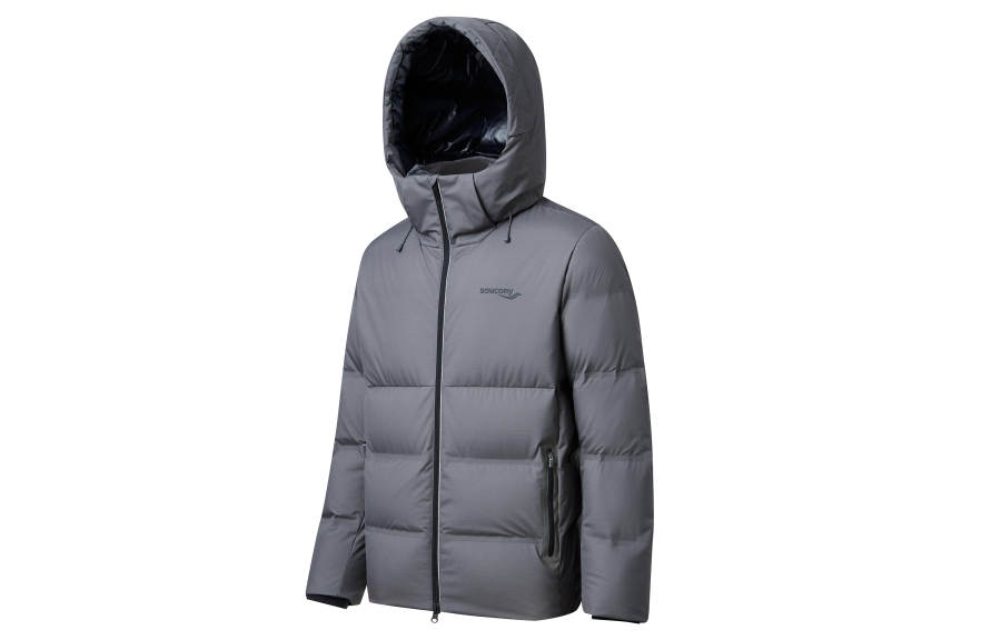 Saucony Saucony Down Jackets Men's Cold Iron Ash Hooded Thickened Down Jacket
