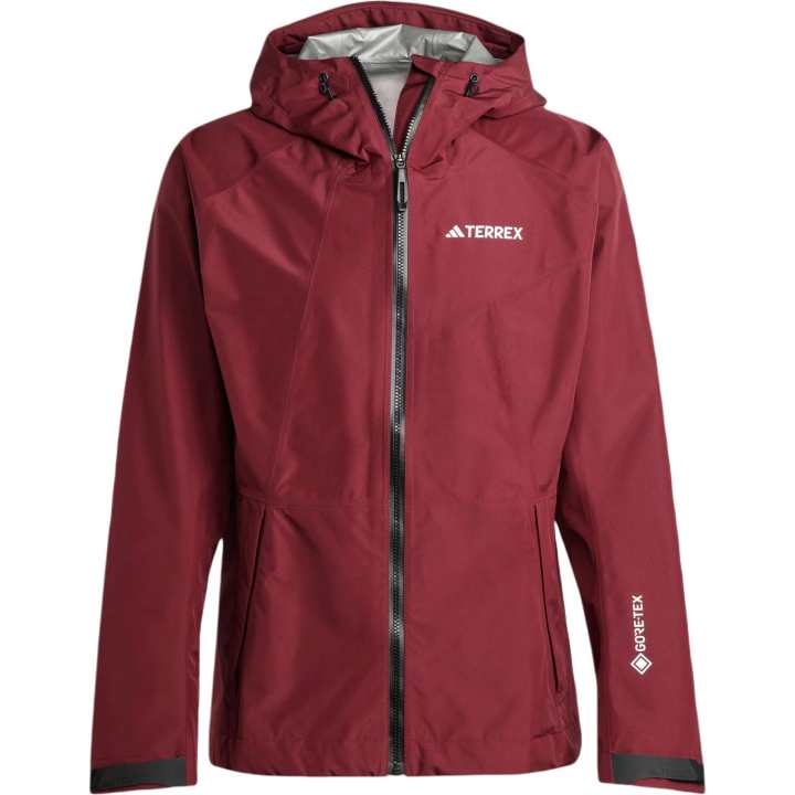 Adidas Adidas Terrex Xperior Gore Tex Paclite Rain Jacket Jackets & Coats Men's Dark Shadow Red
