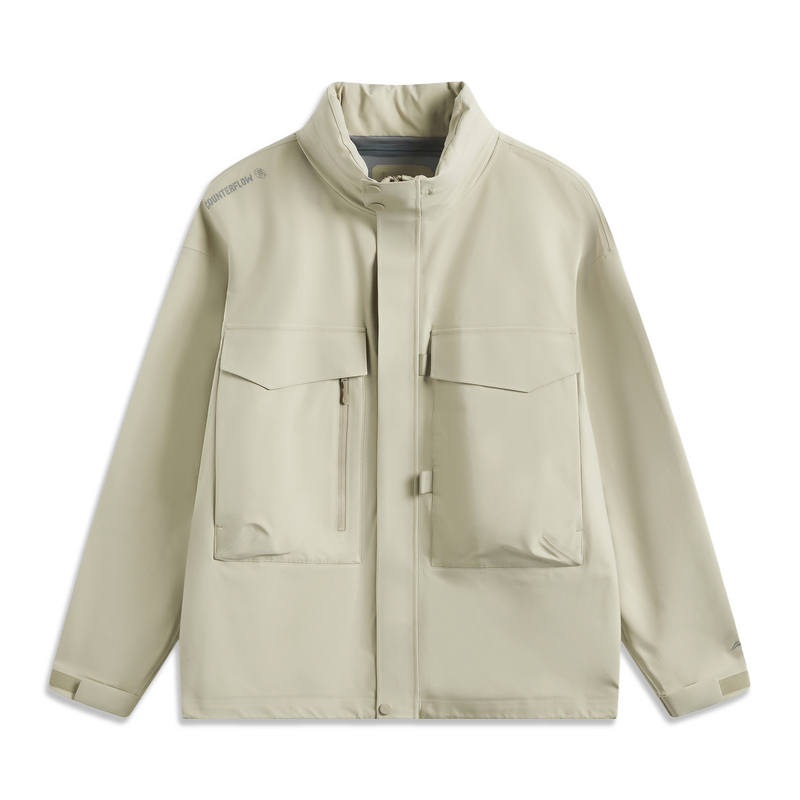 Li-Ning Li Ning CF Waterproof And Windproof Windbreaker Jacket Unisex Limewash Gray
