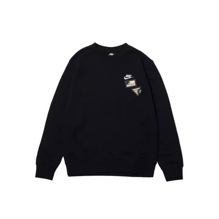 Nike Nike Sweatshirts Men's Black Crew Neck Moderate Regular