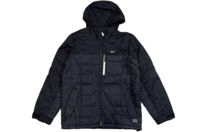 Nike Nike Puffer Jackets Men's Black Hooded Moderate Other