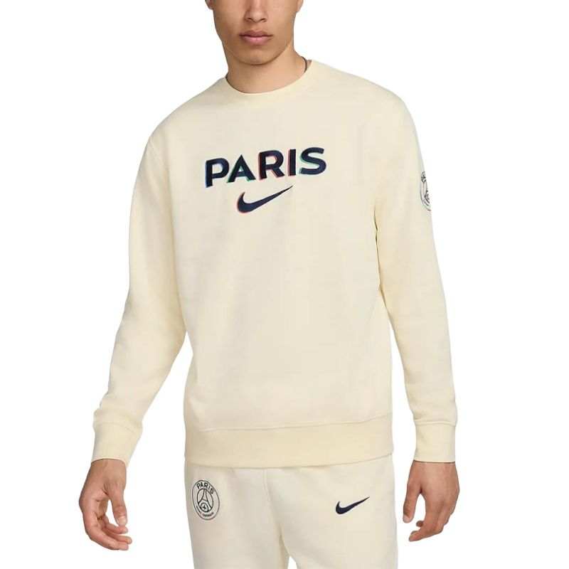 Nike Nike Paris Saint GermainClub Sweatshirt Men's Coconut Milk/Midnight Marine Blue