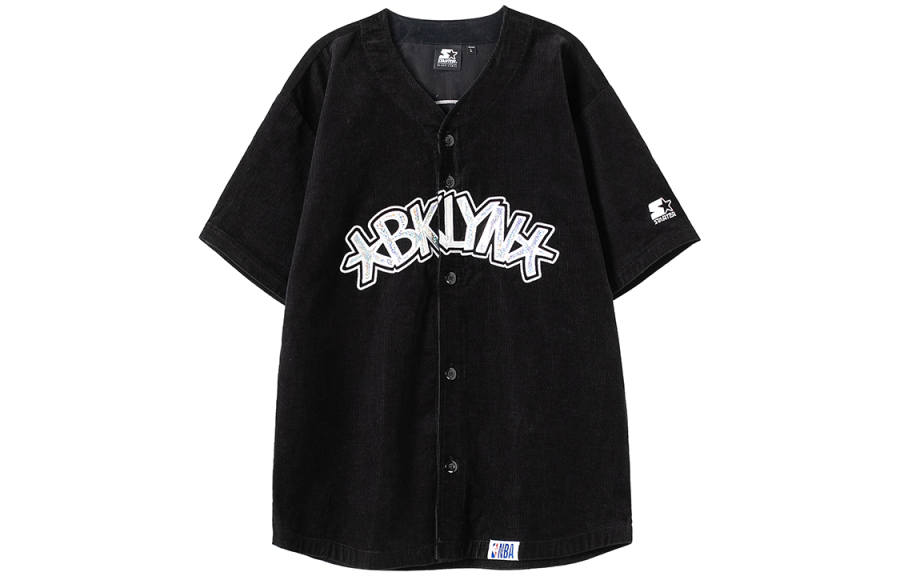STARTER STARTER X NBA Baseball Jerseys Unisex Black V Neck Moderate
