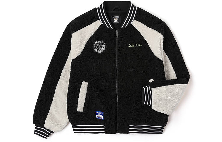 Lee Lee Puffer Jackets Unisex Black Baseball Collar Thickened Other
