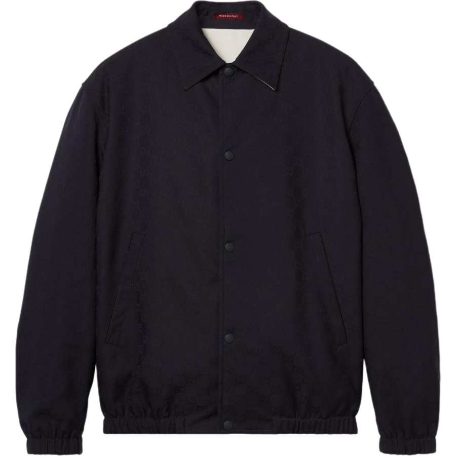 GUCCI GUCCI Reversible Gg Embossed Button Up Jacket