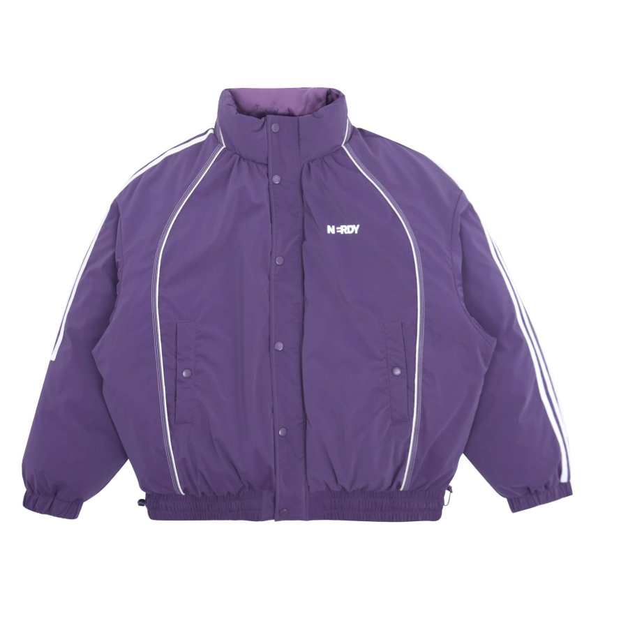 Nerdy Nerdy Down Jackets Unisex Dark Purple Stand Collar Moderate