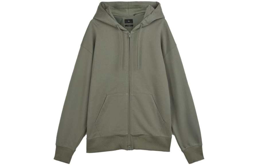 Y-3 zip-up organic cotton hoodie