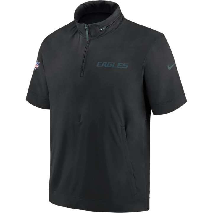 Nike Nike Philadelphia Eagles Sideline Coach Men's Nike Nfl 1/2 Zip Short Sleeve Hooded Jacket