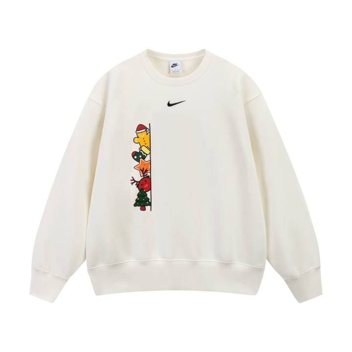 Nike Nike Sweatshirts Unisex Ivory Crew Neck Moderate Regular