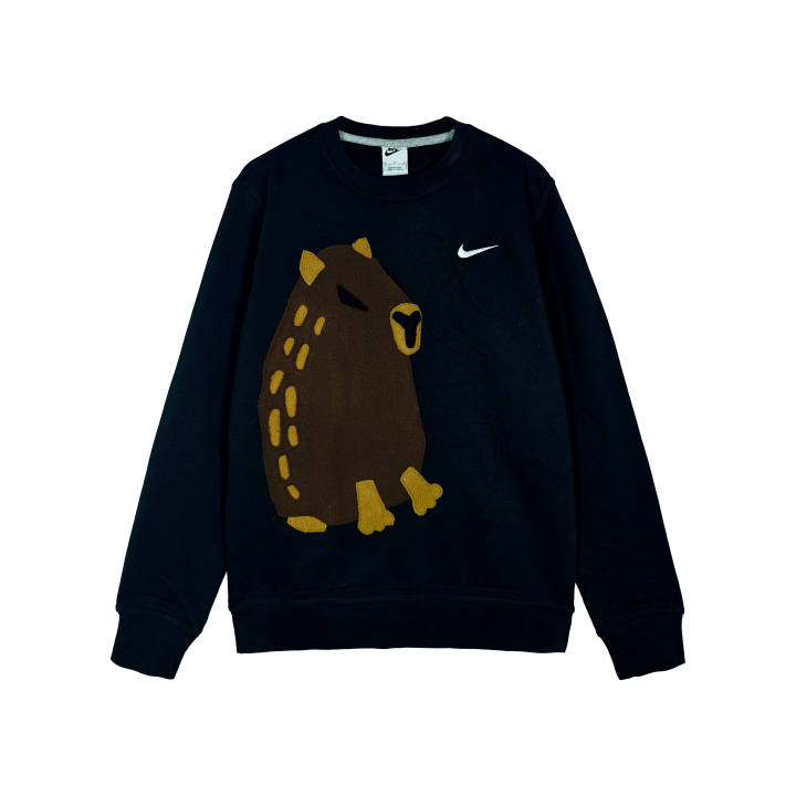 Nike Nike Sweatshirts Unisex Black Crew Neck Moderate Regular