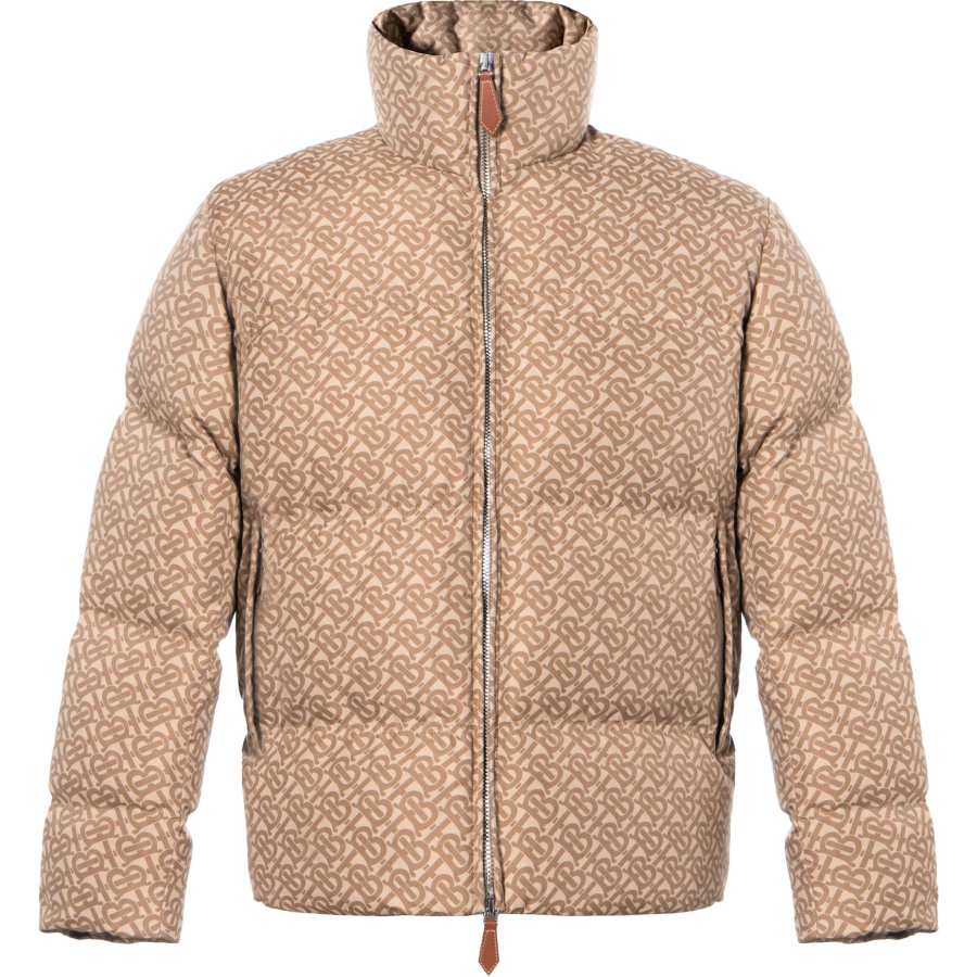 Burberry Monogram Motif Jacquard Puffer Jacket
