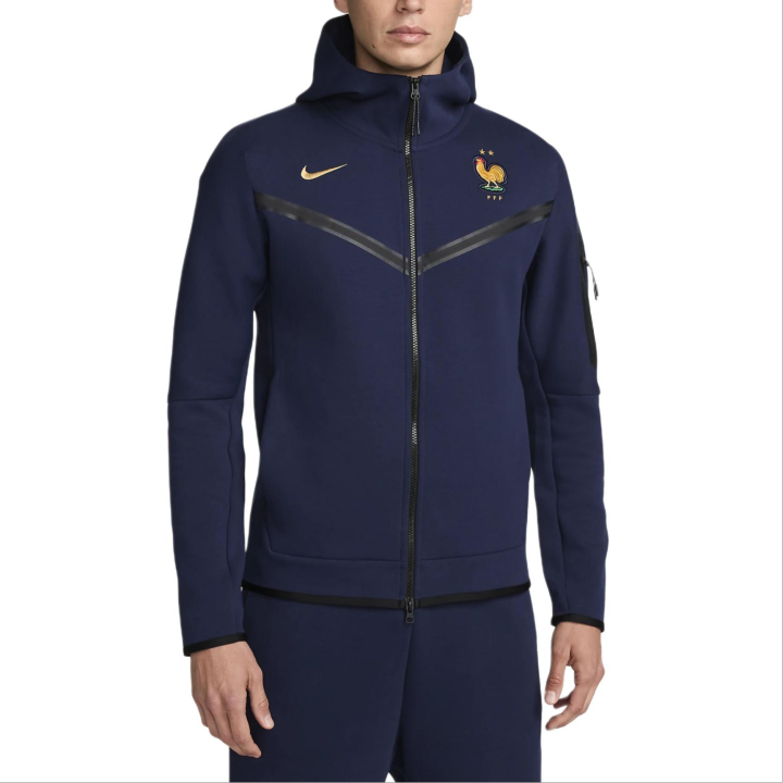 Nike Nike FFF Tech Fleece Windrunner Jackets & Coats Men's Black Blue/Club Gold