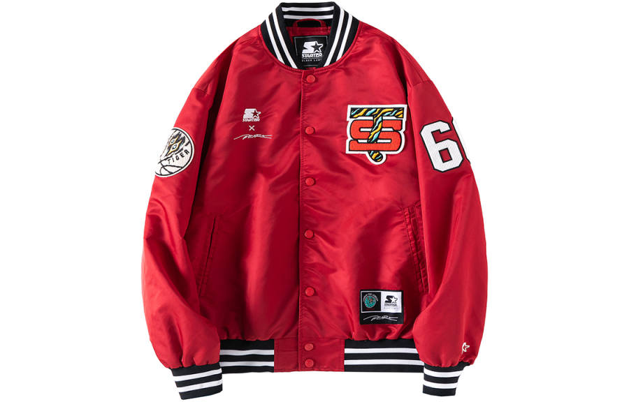 STARTER STARTER Baseball Jerseys Unisex Scarlet Baseball Collar Moderate