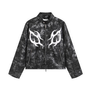 DND4DES Jackets Unisex Black Stand Collar Moderate Other
