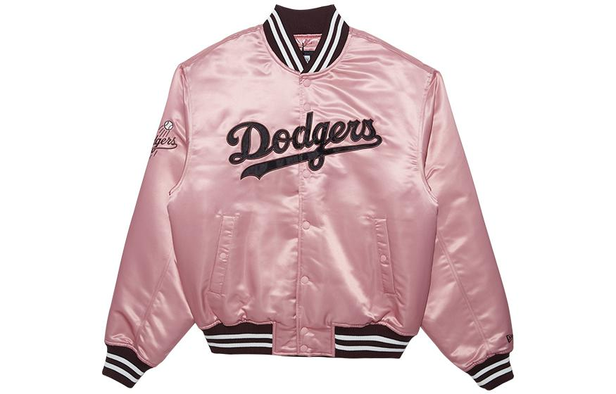 New Era FW22 Baseball Jacket Unisex Pink