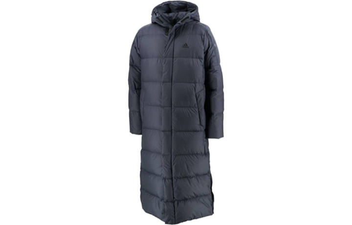 Adidas Adidas Down Jackets Men's Blue Hooded Fleece Lined Other