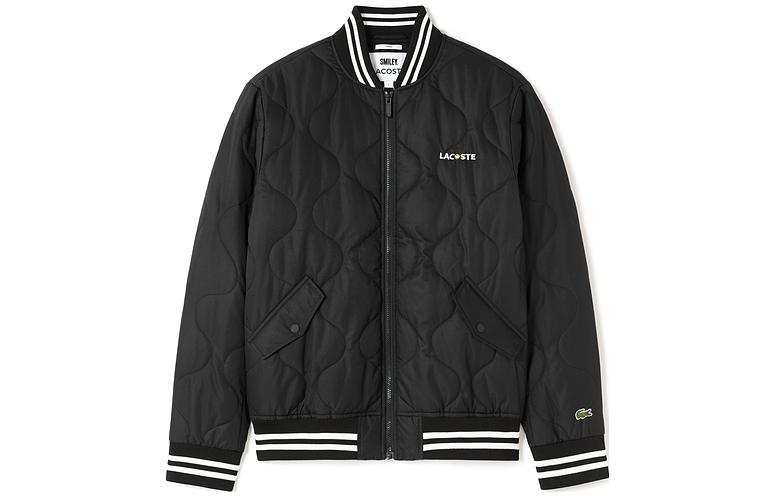 LACOSTE LACOSTE Jackets Unisex Black Baseball Collar Moderate Other