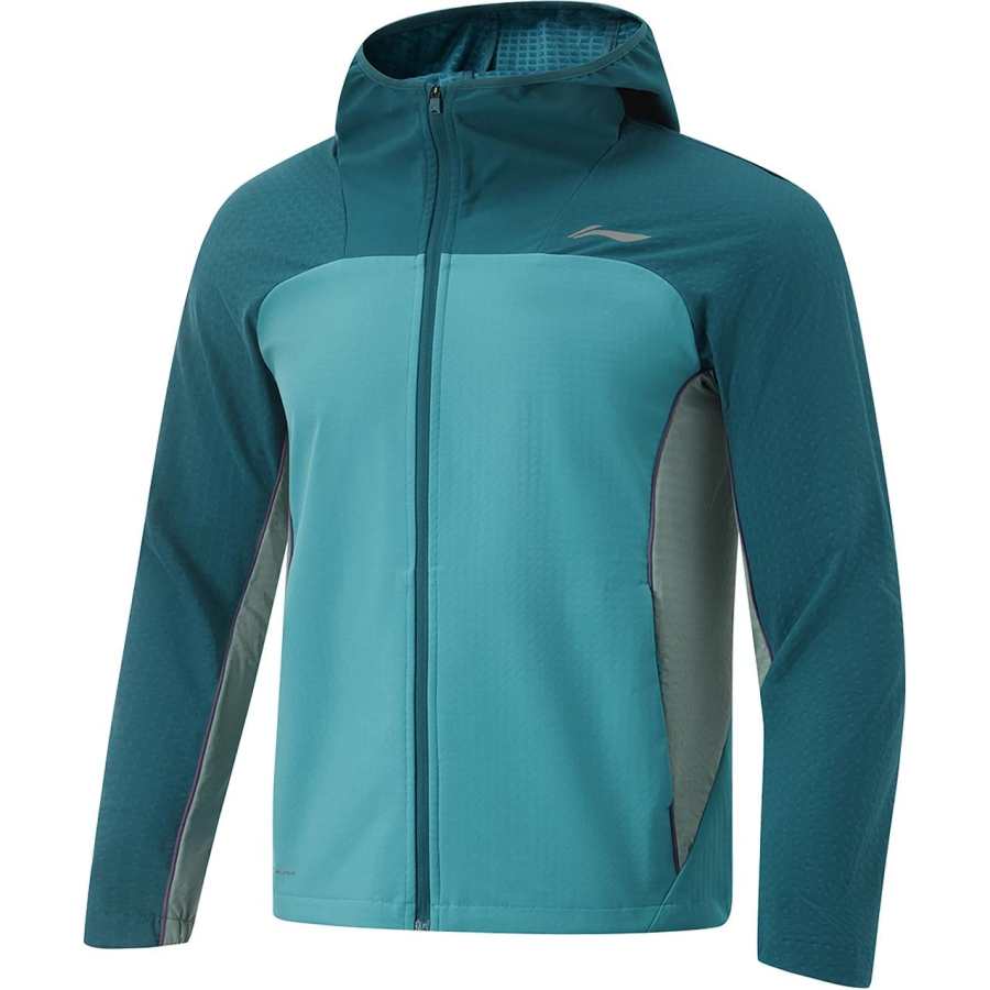 Li-Ning Li Ning Running Collection Multicolor Zippers Hooded Comfortable Fleece Lined Thermal Breathable Versatile Casual