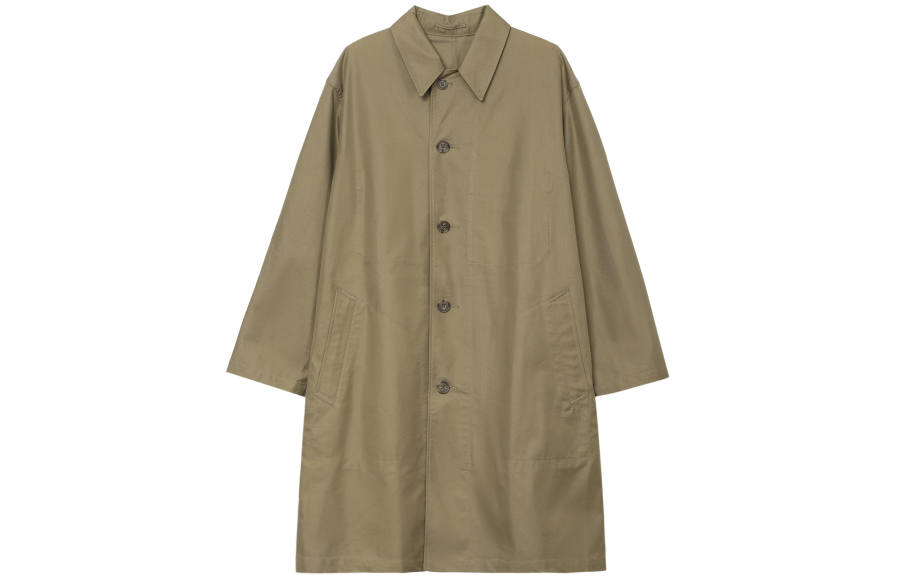 UNIQLO Coats Men's Dark Beige Lapel Moderate