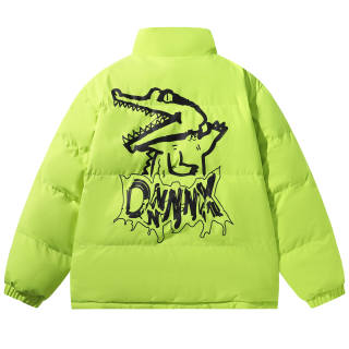 Dnnnnx Puffer Jackets Unisex Stand Collar Thickened Padded Puffer Jacket