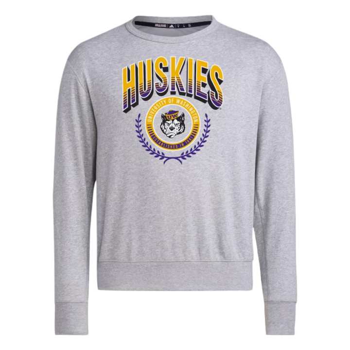 Adidas Adidas Free Shipping With AdiClub Washington Huskies Crew Sweatshirt
