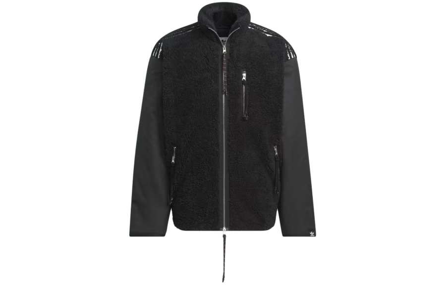 Adidas Originals faux-fur panelled jacket