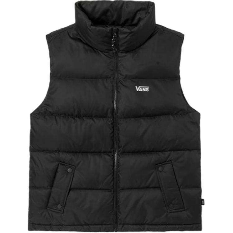Vans Vans Down Vests Unisex Black Stand Collar Moderate